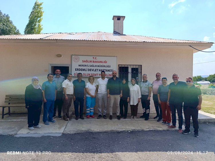 Erdemli Devlet Hastanesi Yönetiminden Güzeloluk Semt Polikliniğine Ziyaret