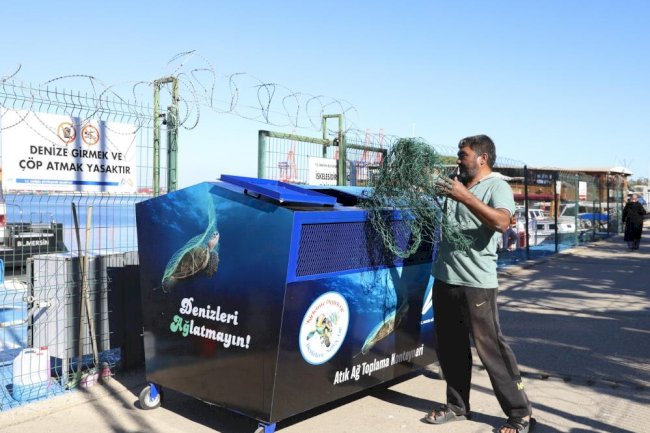 Mersin’de balıkçı ağları geri dönüşüme kazandırılıyor