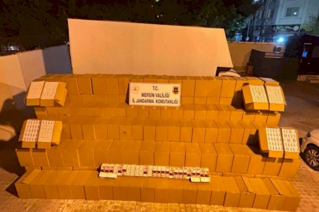 Mersin’de kaçak makaron operasyonu: 2 gözaltı