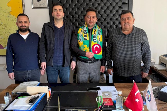 Erdemli Spor’dan Nüfus Müdürü Güven’e Ziyaret