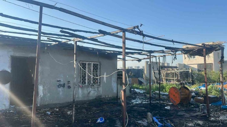 Bahçe evinde çıkan yangın maddi hasara neden oldu