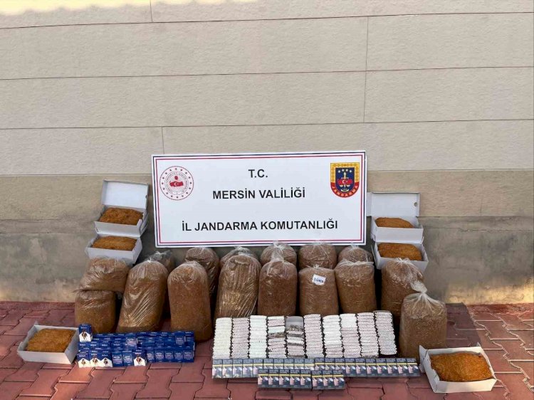 Mersin’de 13 bin 500 kaçak makaron ele geçirildi