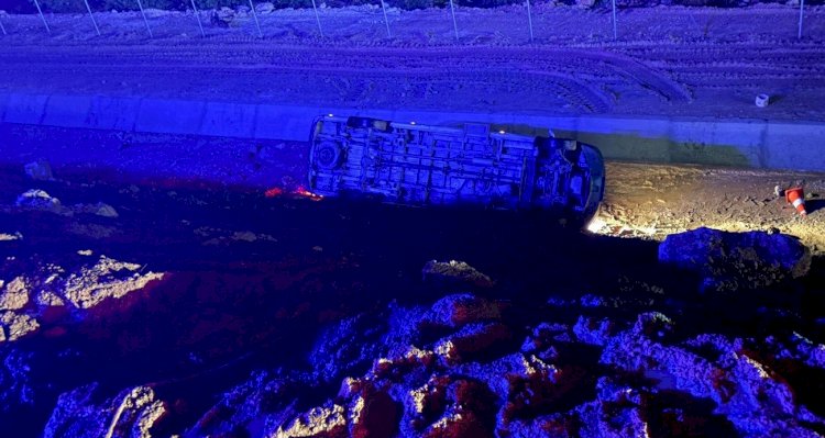 Mersin’de işçi servisi uçuruma yuvarlandı: 13 yaralı