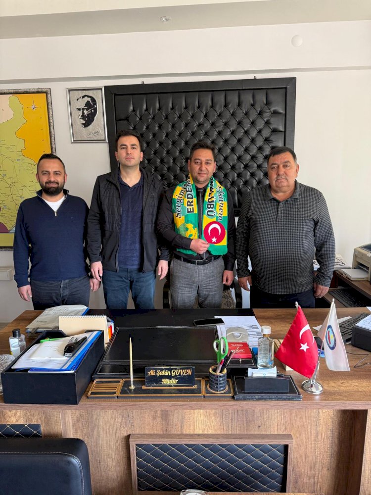 Erdemli Spor’dan Nüfus Müdürü Güven’e Ziyaret
