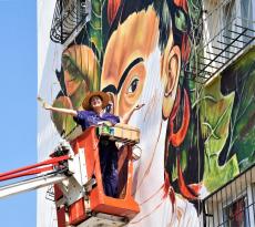 Güneykent Toplu Konut Binalarının Dış Cepheleri Renkleniyor