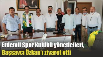 Erdemli Spor Kulübü yöneticileri, Başsavcı Özkan’ı ziyaret etti