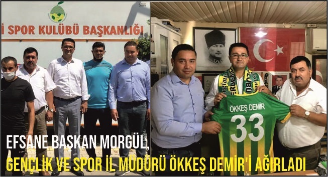 Efsane Başkan Morgül, Spor İl Müdürü Ökkeş Demir’i ağırladı