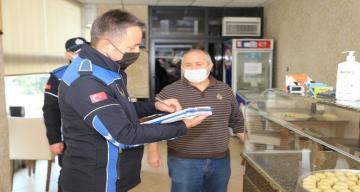 Erdemli Belediye zabıtasından korona virüs denetimi