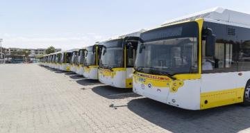CNG’li çevre dostu otobüslerin 33’ü daha Mersin’e geldi