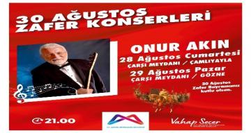 Mersin Büyükşehir Belediyesi, 30 Ağustos Zafer Bayramını konserlerle kutlayacak.
