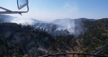 Bozyazı’daki yangında yaklaşık 10 dönüm ormanlık alan zarar gördü