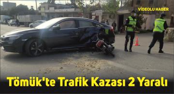 Tömük’te Trafik Kazası 2 Yaralı