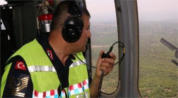 Jandarmadan Helikopter Destekli Trafik Denetimi, 11 Bin 469 Lira Ceza Uygulandı